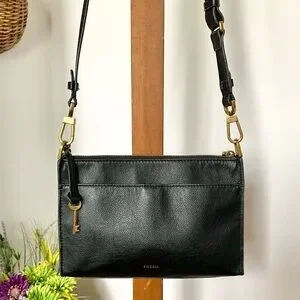 Fossil Bags Fossil Kiera Leather Crossbody Black Poshmark